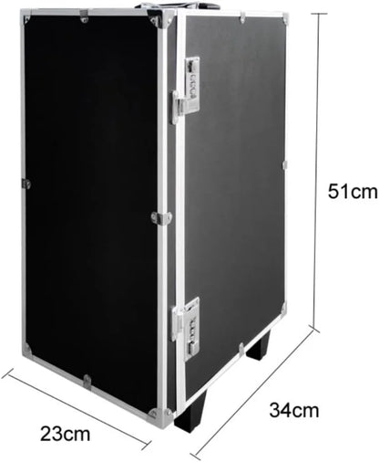 Rolling Jewelry Trolley Case with Drawers Sturdy for Travel and Vendor Showes