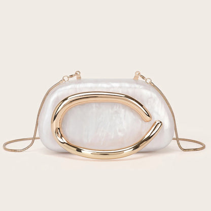 Fashion Women's Handbag Bride Metal Gold Women Luxury Evening Banquet Clutch Bag