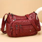 Large Capacity Nylon Shoulder Bag Adjustable Strap Anti-theft Zipper