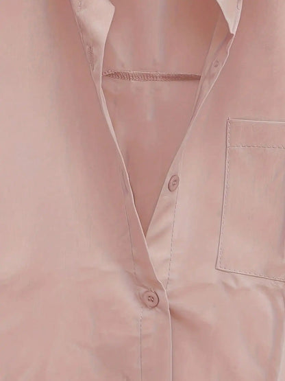 Casual Loose fitting Linen Long Shirts Women Plus Size Tops