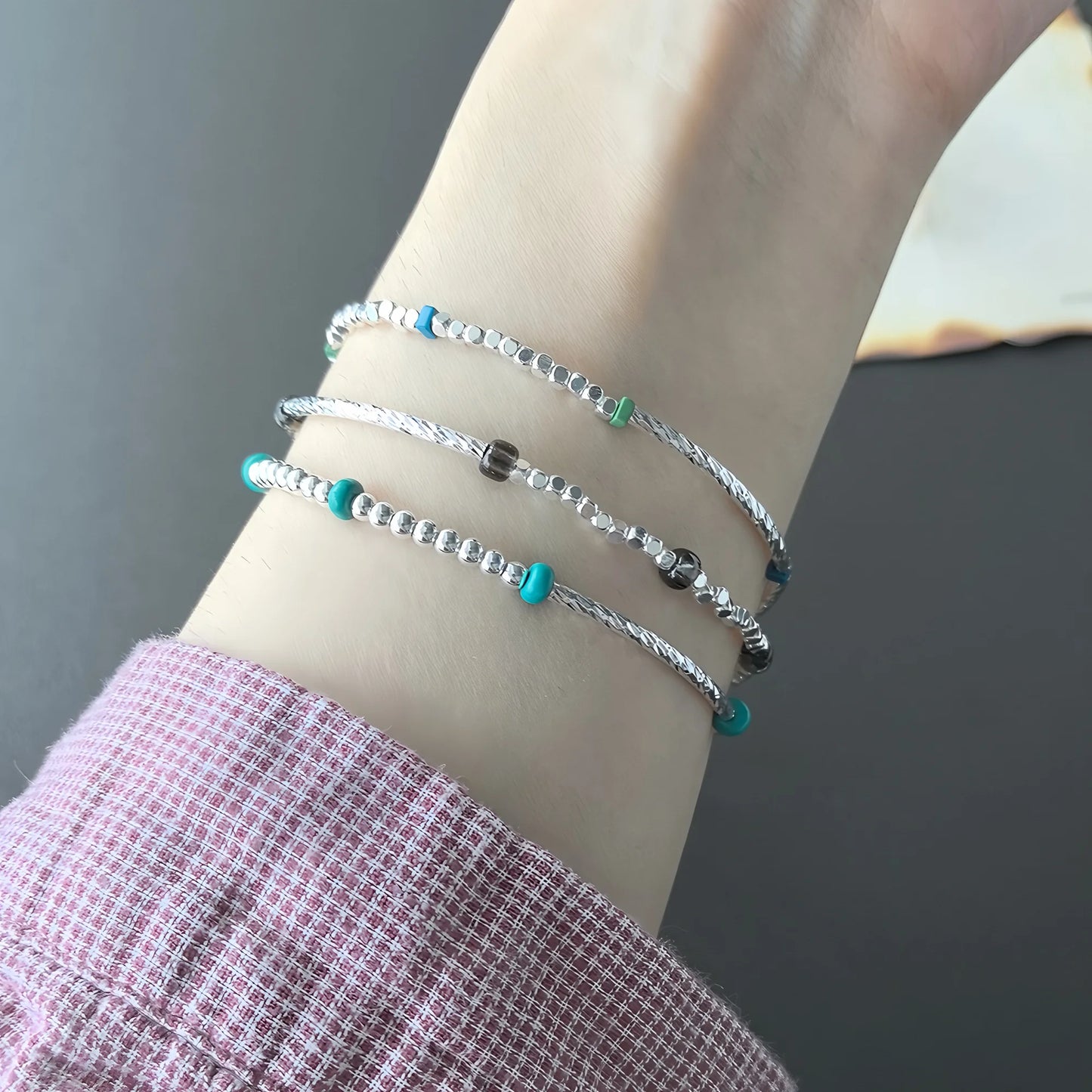 VENTFILLE 925 Sterling Silver Line Extremely fine Bracelet