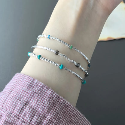 VENTFILLE 925 Sterling Silver Line Extremely fine Bracelet
