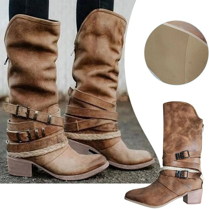 Womens Fashion Boots Knee High Wide Calf