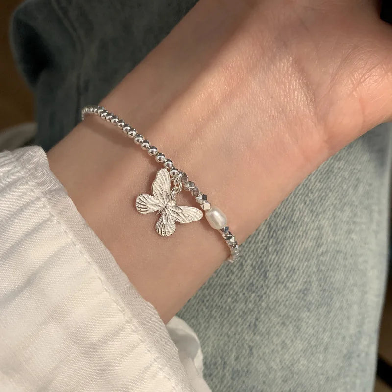 VENTFILLE 925 Sterling Silver Butterfly Bracelet