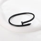 Stainless Streel Gold Silver Solid Metalic Bangle Cuff