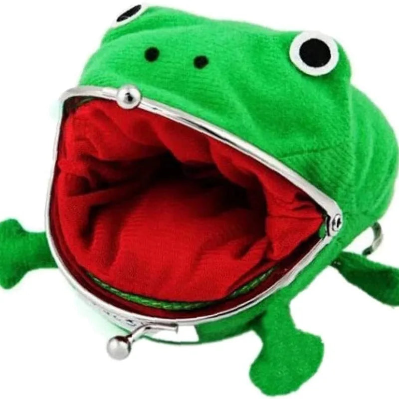 Plush Frog Coin Wallet