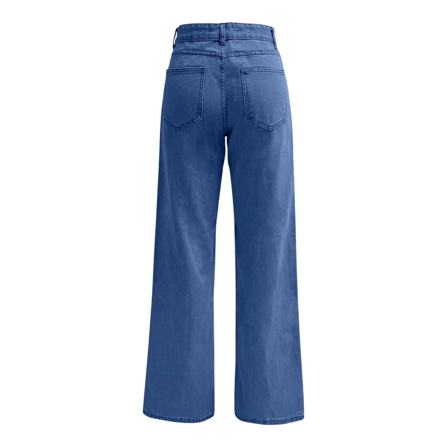 Ladies' High Waisted Straight Leg Pants Loose Casual