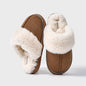 Winter Fur Cotton Slippers For Women Soft Comfort