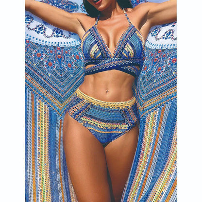 Bikini Swimsuit With Mesh Cover Ups