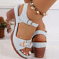 Fashion Sandals with Adjustable Buckles