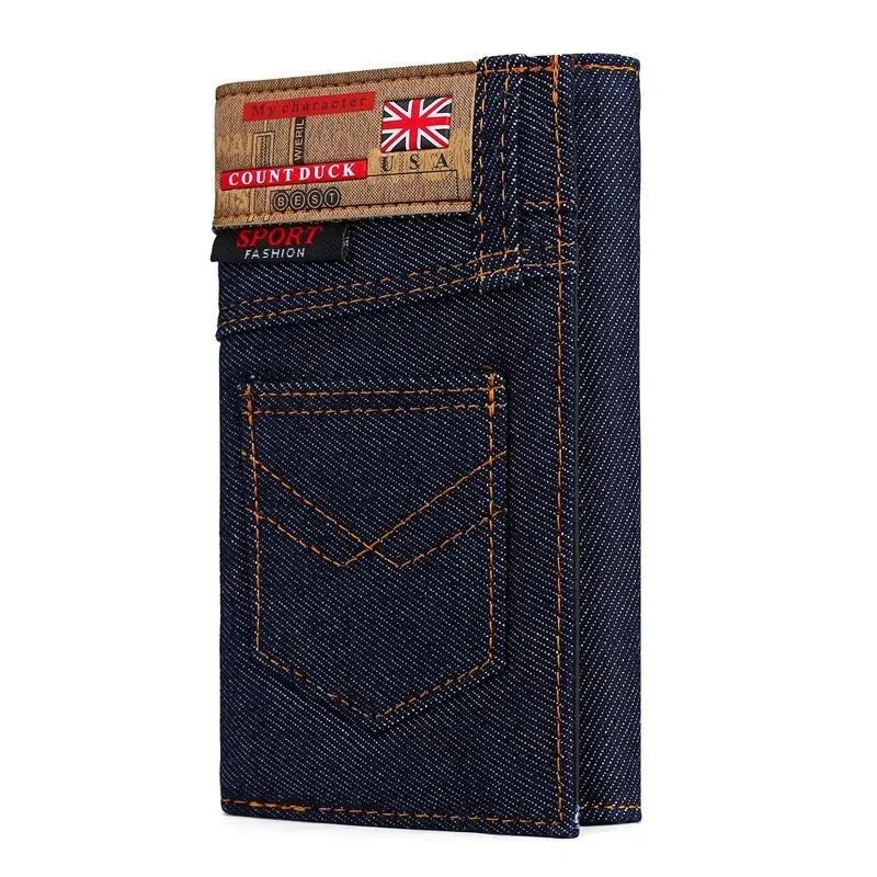 Wallet Coin Bag Long Style Purse Denim