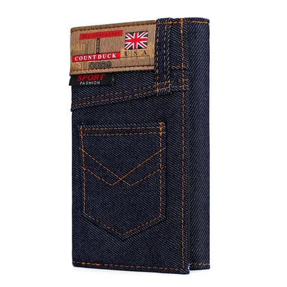 Wallet Coin Bag Long Style Purse Denim