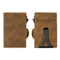 CASEKEY Top Quality Leather Cash Clip Wallet RFID NFC Protection Pop Up Metal Card Holder Case
