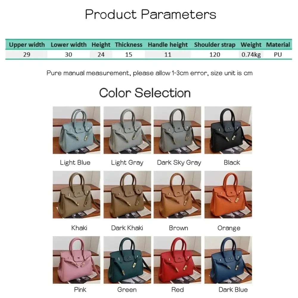 Women's Leather Spacious Purses & Handbags with Shoulder Strap