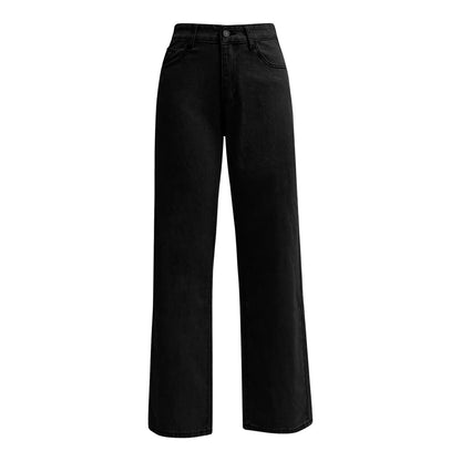 Ladies' High Waisted Straight Leg Pants Loose Casual
