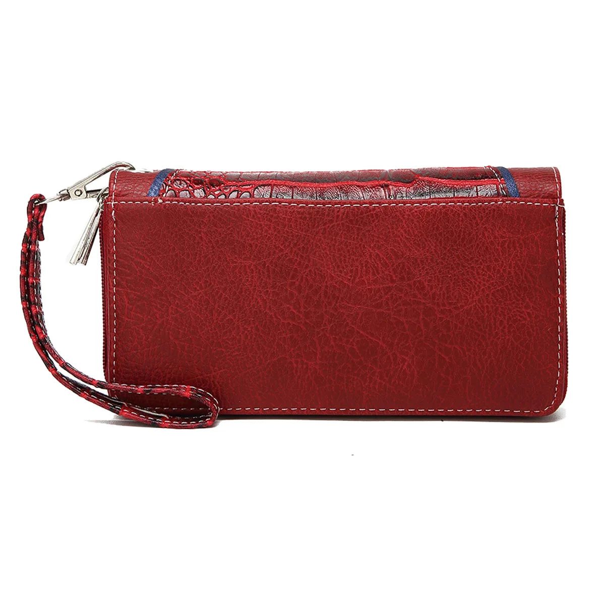 Western Style Cowgirl Woven Fringe Crocodile Gorgeous Purse Conchos Women Handbag Shoulder Bags Wallet Set