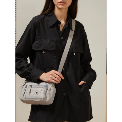 Large Capacity Nylon Shoulder Bag Adjustable Strap Anti-theft Zipper