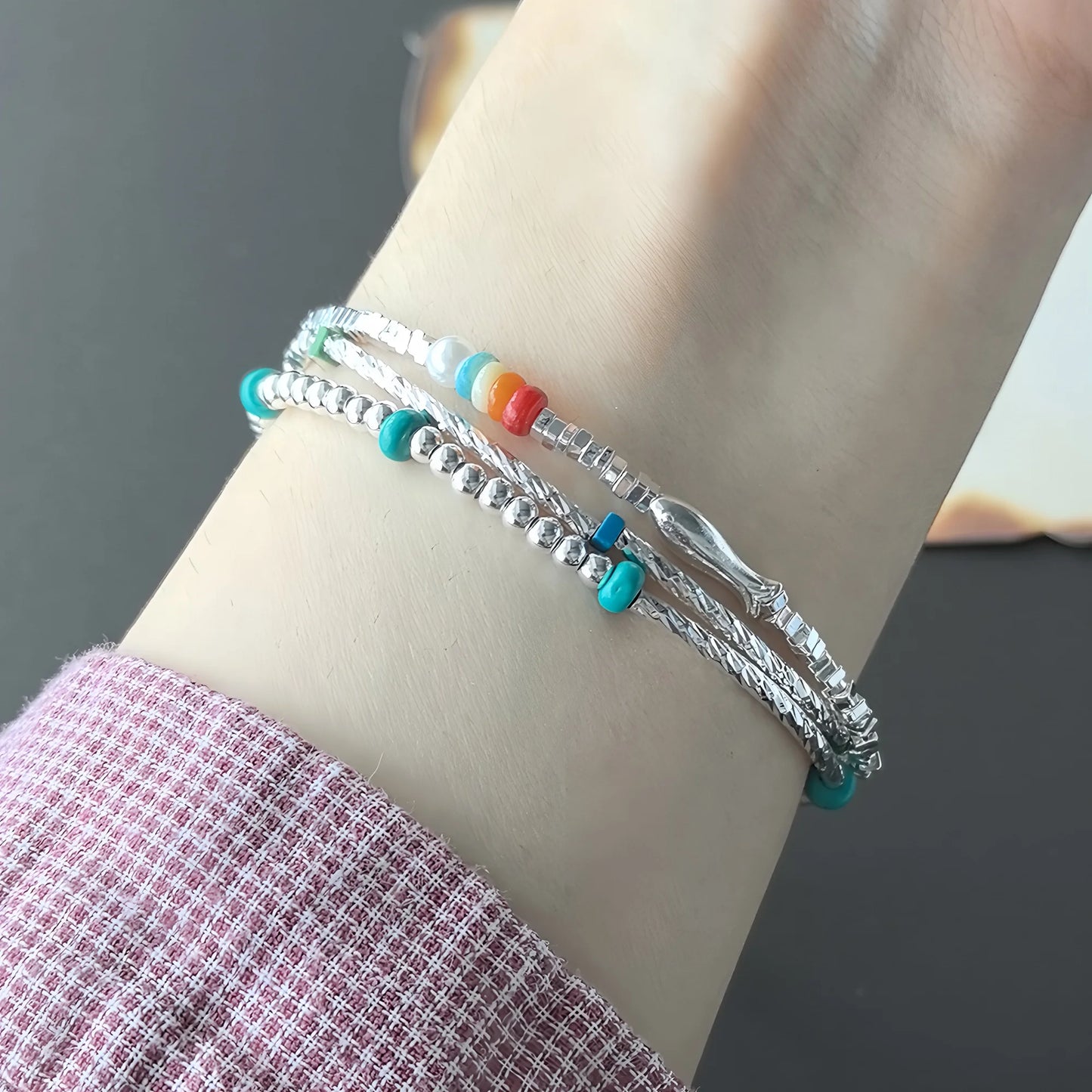 VENTFILLE 925 Sterling Silver Line Extremely fine Bracelet