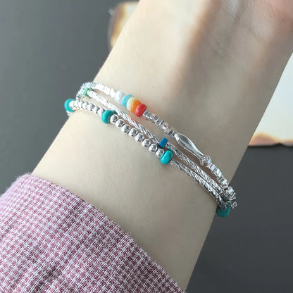 VENTFILLE 925 Sterling Silver Line Extremely fine Bracelet