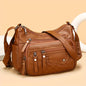 Large Capacity Nylon Shoulder Bag Adjustable Strap Anti-theft Zipper