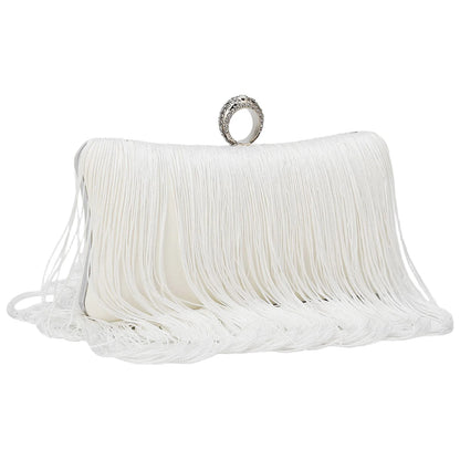 Evening Bag for Women Long Tassel Design Clutch Purses For Wedding Cocktail Prom