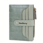 Baellerry Brand Wallet New Women's Short Wallet Buckle Sanded Leather Coin Purse