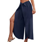 Womens Linen Wide Leg Flowy Bootcut Pants