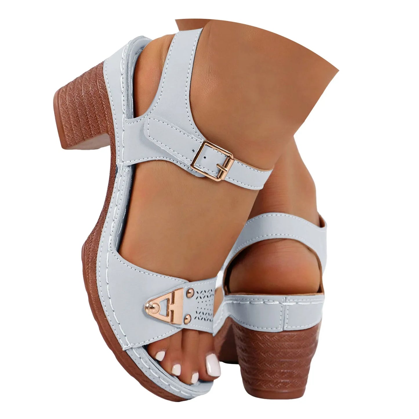 Fashion Sandals with Adjustable Buckles