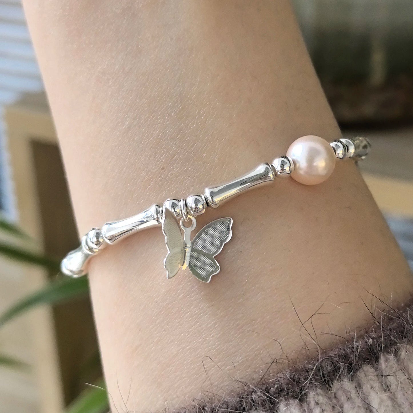 VENTFILLE 925 Sterling Silver Butterfly Bracelet