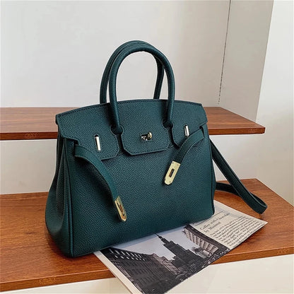 Women's Leather Spacious Purses & Handbags with Shoulder Strap
