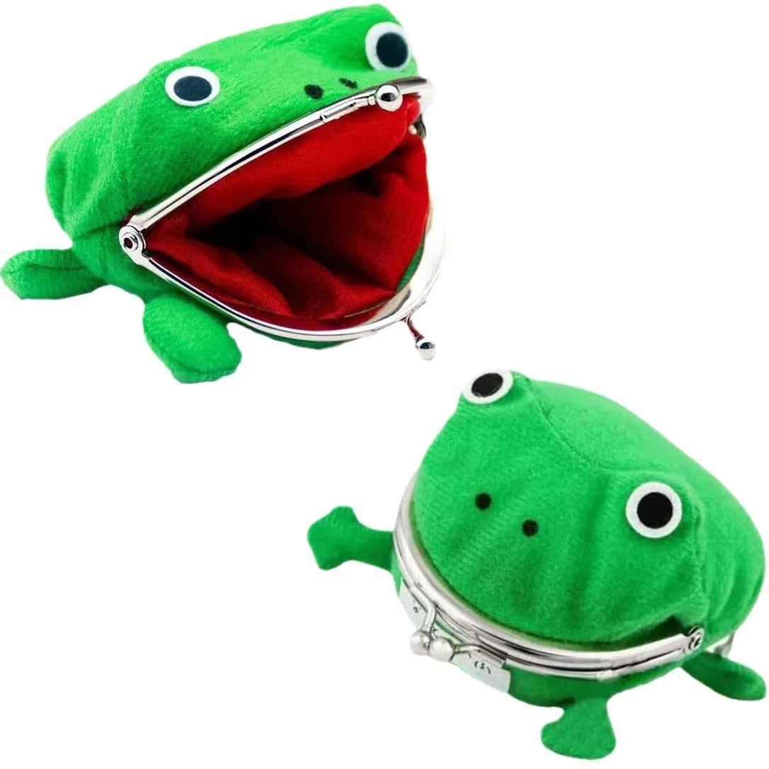 Plush Frog Coin Wallet