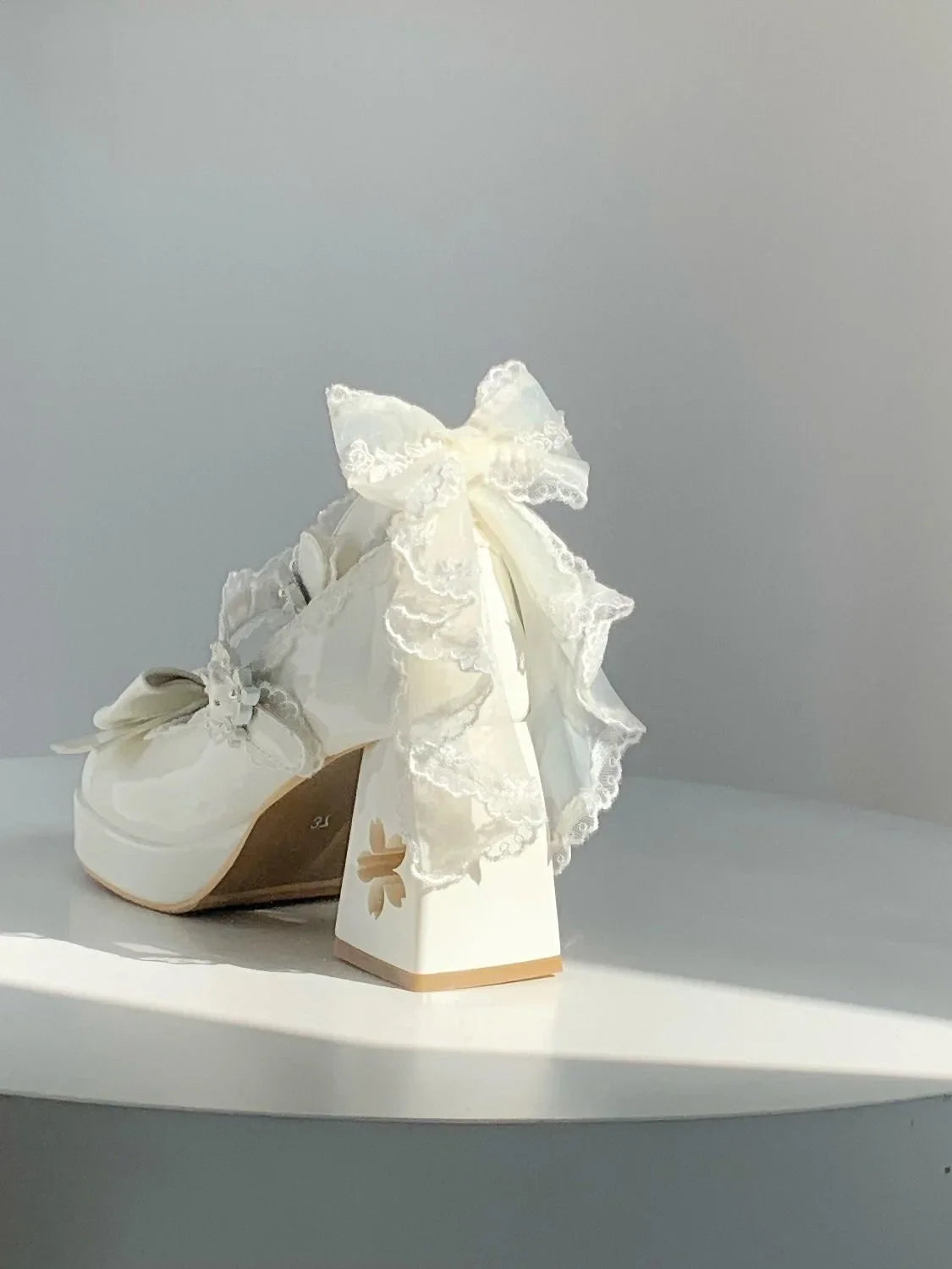 Lovely Girls Lolita Butterfly Knot High Heels Platform