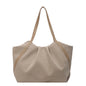 Women Work Tote Handbag Large Capacity Canvas Handheld Bag Contrast Color.
