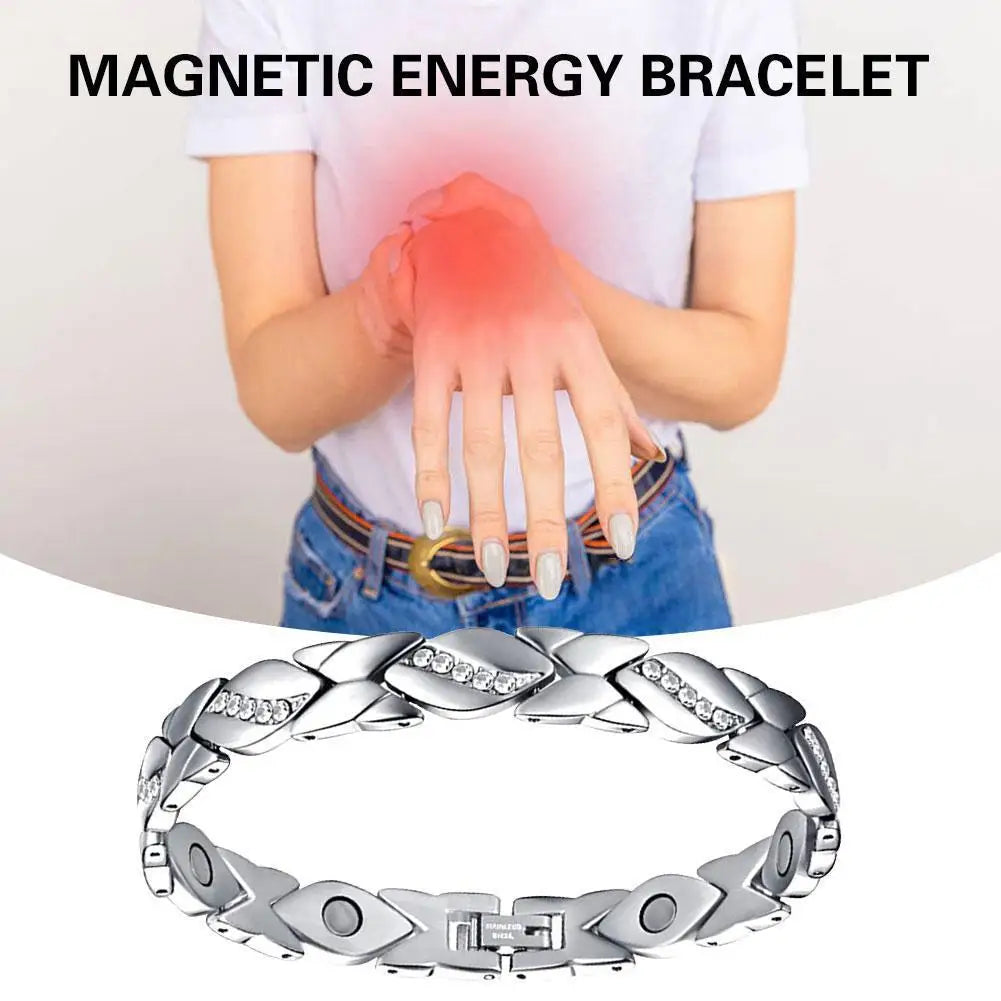 Leaves Magnetic Bracelet with 3500 Gauss Magnetic Therapy Bracelet Pure Copper for Women Men Jewelry Gift