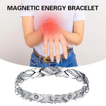 Leaves Magnetic Bracelet with 3500 Gauss Magnetic Therapy Bracelet Pure Copper for Women Men Jewelry Gift
