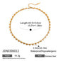 Simple Classic 18K Gold Color Plated Stainless Steel Heart-