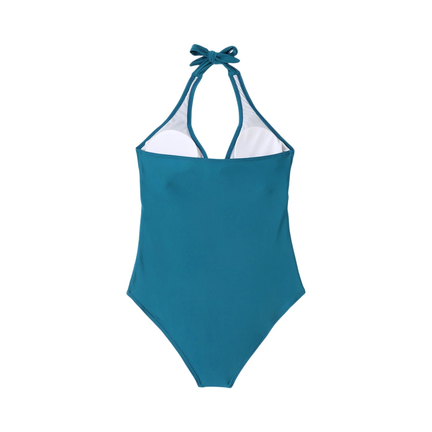 Tummy Control Swimsuit Cross Front Striped One Piece