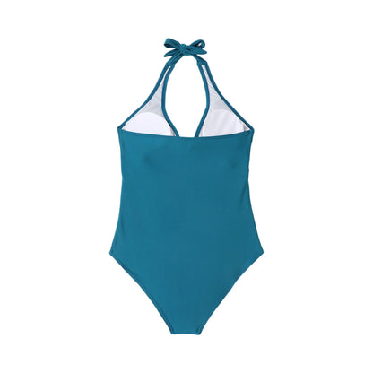 Tummy Control Swimsuit Cross Front Striped One Piece