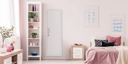 Mirror Jewelry Cabinet, 47.24" Tall Wall Mounted Jewelry Cabinet with Mirror and Light, Large Jewelry Armoire Organizer