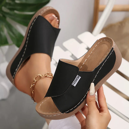 Lightweight Open Toe Flat Sandals – Perfect for Summer and Casual Outings