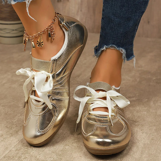 Sweet Ribbon Bowknot Ballet Flats