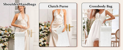 Evening Bag for Women Long Tassel Design Clutch Purses For Wedding Cocktail Prom
