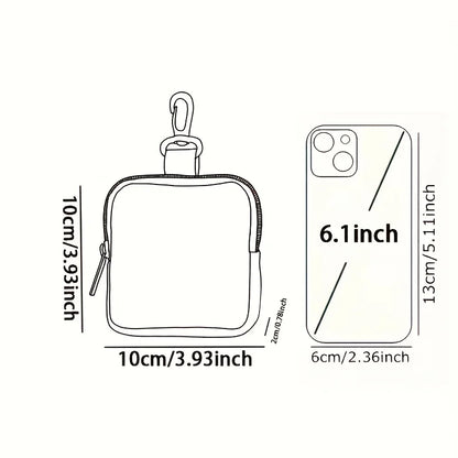 Large capacity coin wallets with cross patterns, digital printed coin wallets,