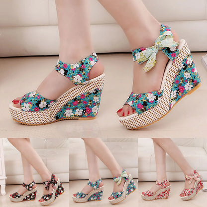 Wedge Heeled Sandals for Women Summer Casual