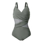 2025 New Sexy Plus Size One Piece Swimsuit Mesh Patchwork