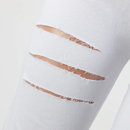 New Ripped Jeans Women'S Pencil Pants Ripped