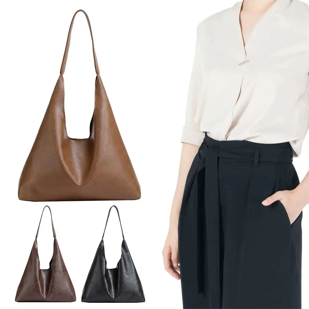 Large Capacity Women PU Soft Leather Tote Bag