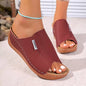 Lightweight Open Toe Flat Sandals – Perfect for Summer and Casual Outings