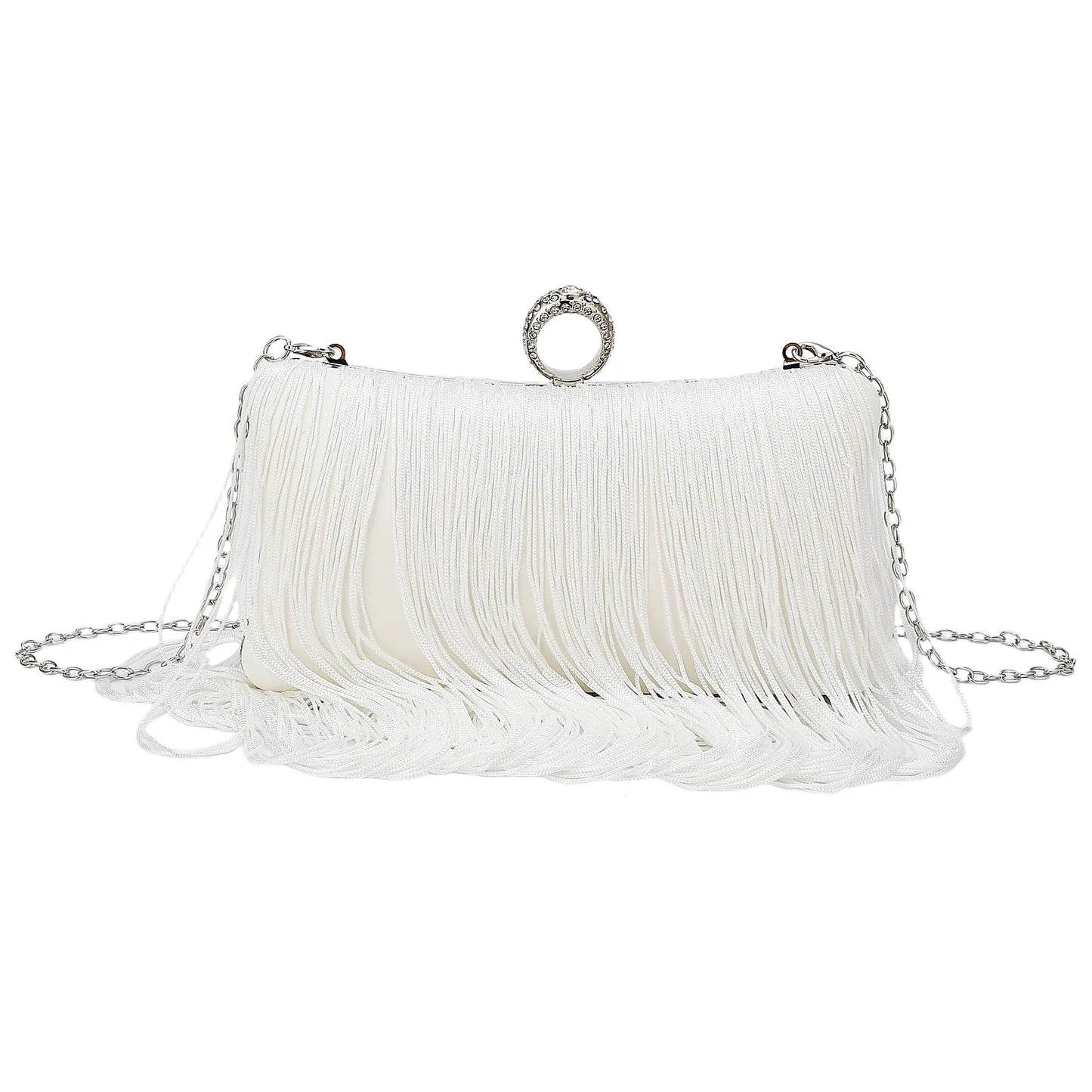 Evening Bag for Women Long Tassel Design Clutch Purses For Wedding Cocktail Prom