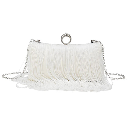 Evening Bag for Women Long Tassel Design Clutch Purses For Wedding Cocktail Prom